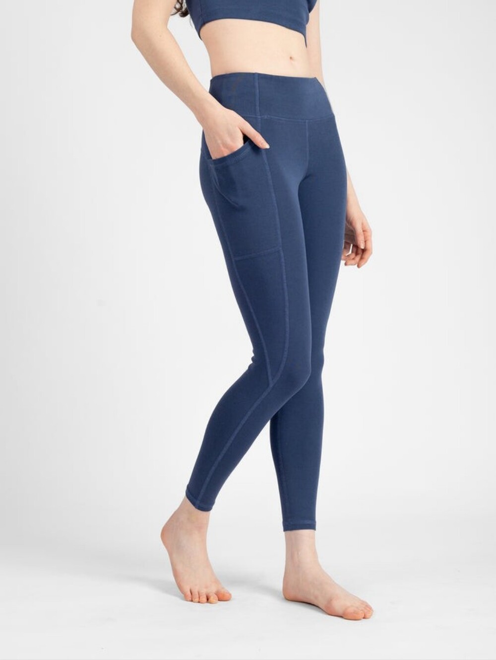 Happy Earth Leggings-blueberry